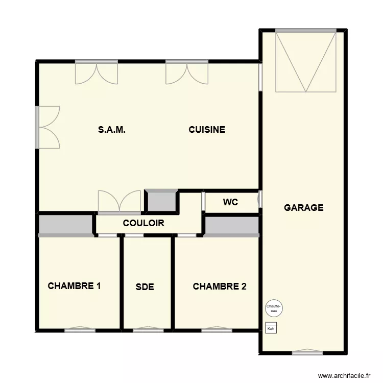 PENVEN. Plan de 10  et 91 m²