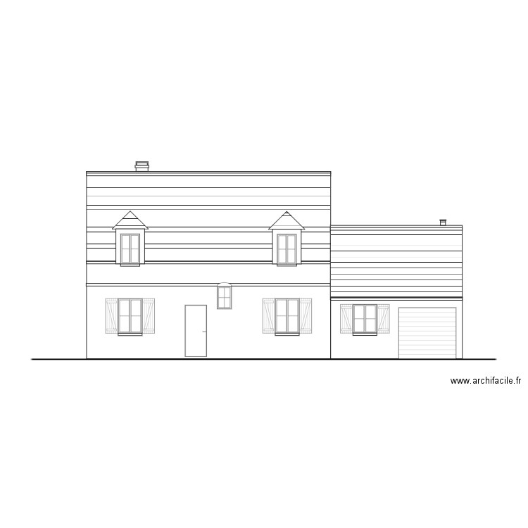 Facade Vigny 2. Plan de 0 pièce et 0 m2