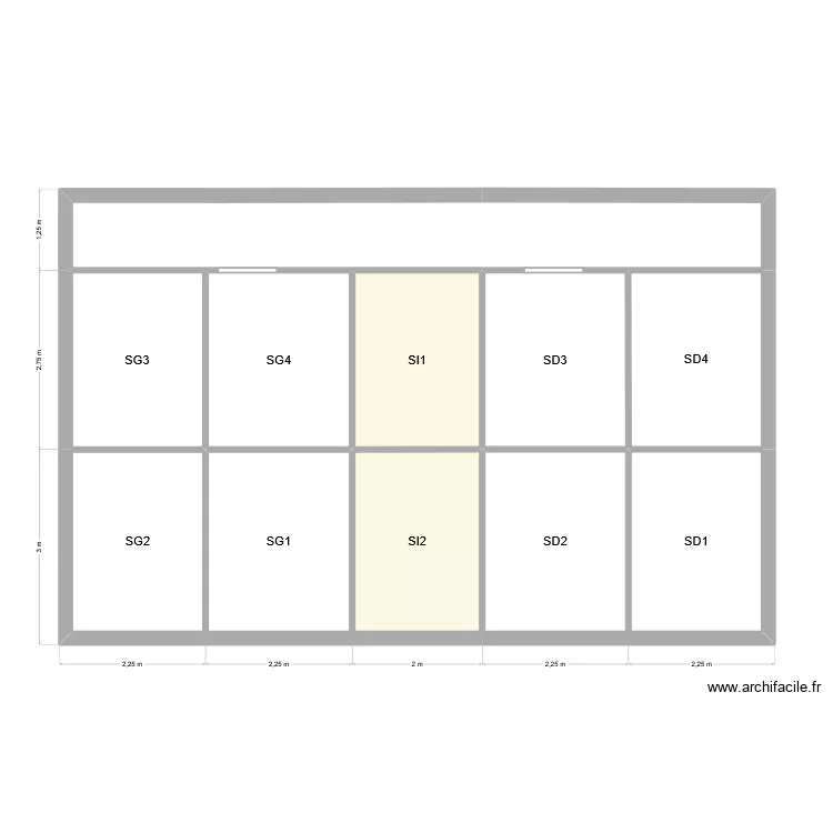 Enclos argus g&eacute;ant d&eacute;finitif. Plan de 10  et 67 m²