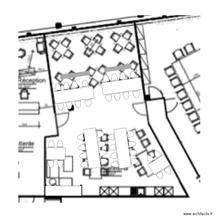 Lausanne HQ Cafétaria. Plan de 0 pièce et 0 m2