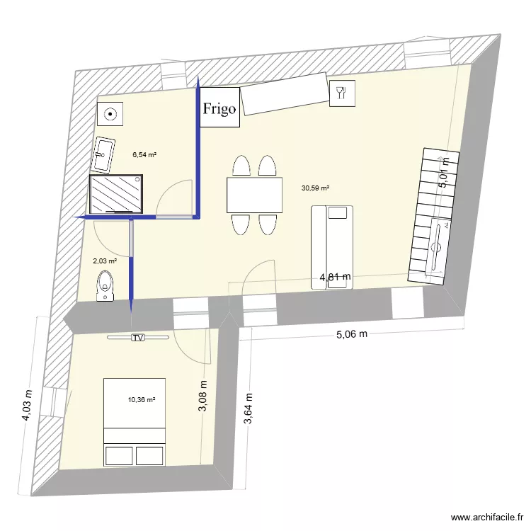 Apt 7 conti Meublé 1. Plan de Apt 7 conti Meublé 1. Plan de