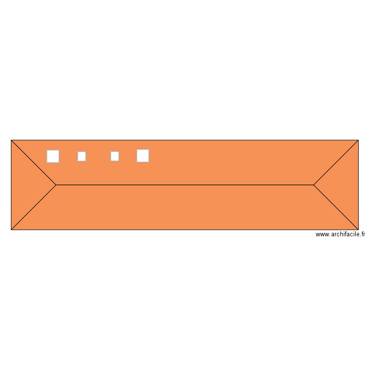 DECLA PREA. Plan de 2 pièces et 400 m2