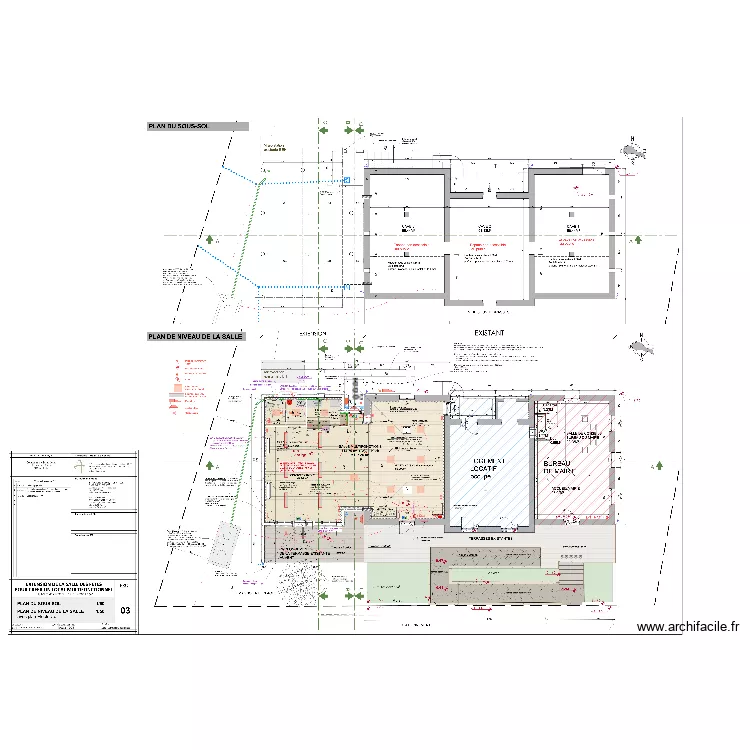 SAINT LEGER. Plan de 