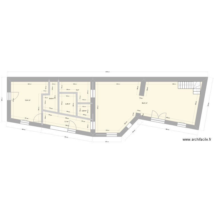 Version 8 . Plan de 11 pièces et 144 m2