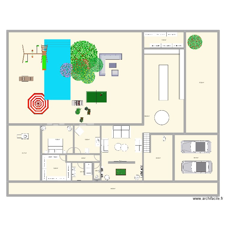 loft idéal. Plan de 15 pièces et 574 m2