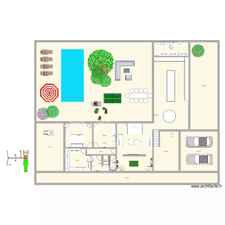 loft id&eacute;al. Plan de 15 pièces et 574 m²