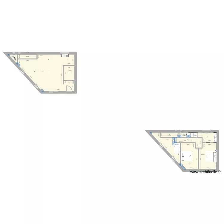 maison listrac. Plan de 7  et 116 m²