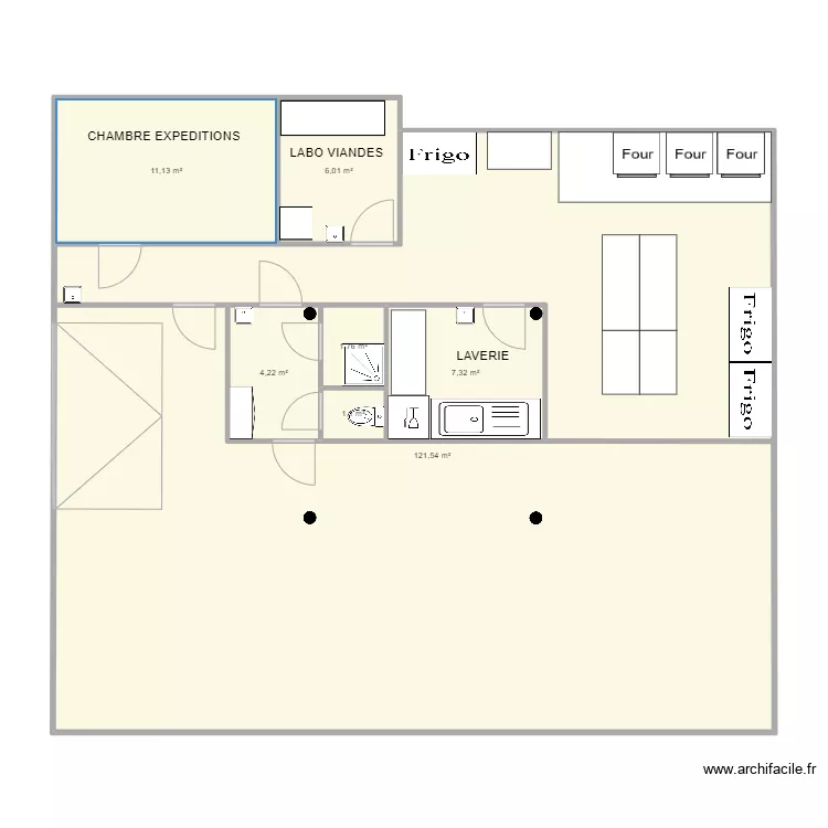 CELLIER DE LA TREILLE V3. Plan de 