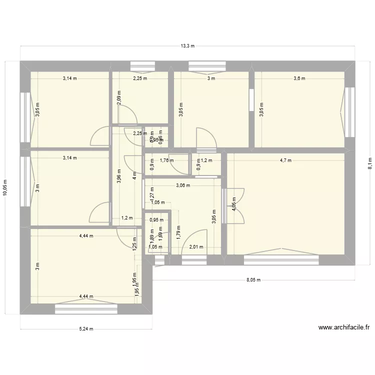 maison uckange 2. Plan de 