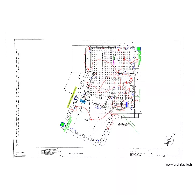 Plan &eacute;lectrique J&Ouml;ST - RDC  24/04/2025. Plan de 