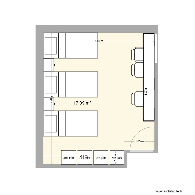 Chambre filles. Plan de 0 pièce et 0 m2