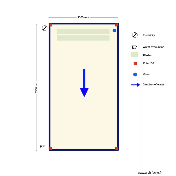Lee pergola. Plan de 1 et 16 m² Lee pergola. Plan de 1 et 16 m²