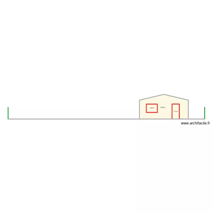 plan de coupe chalet. Plan de 3 Pièces et 17 m² plan de coupe chalet. Plan de 3 Pièces et 17 m²