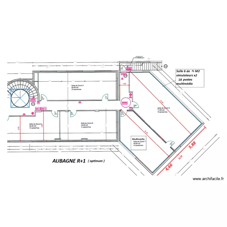 AUBAGNE R+1 Projet Optimum. Plan de 