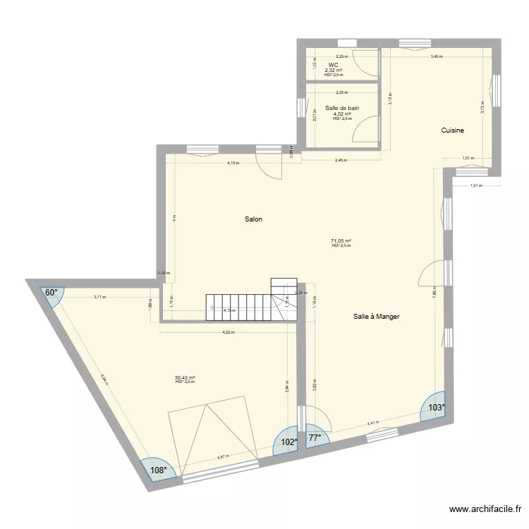 Blondin RDC. Plan de 