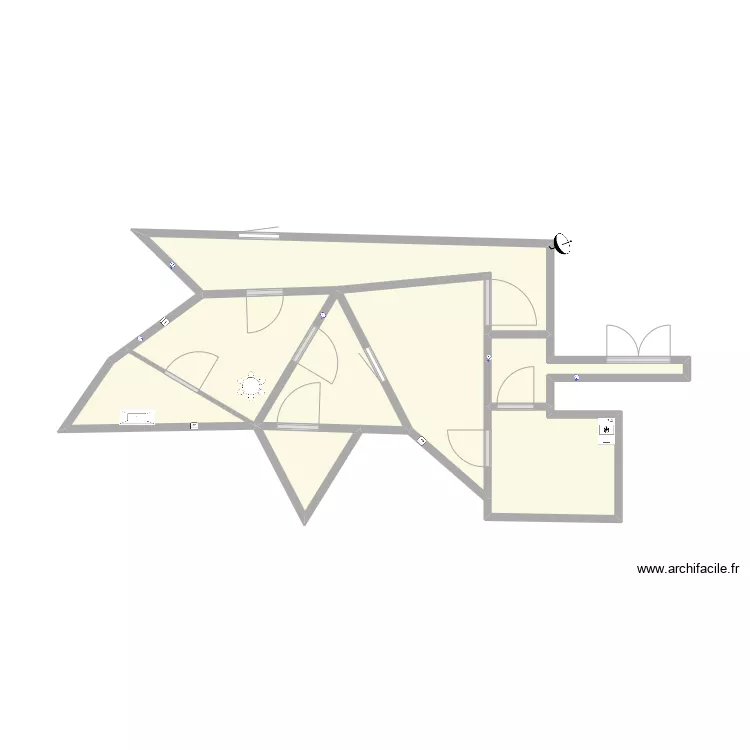 La maison geometrique. Plan de 