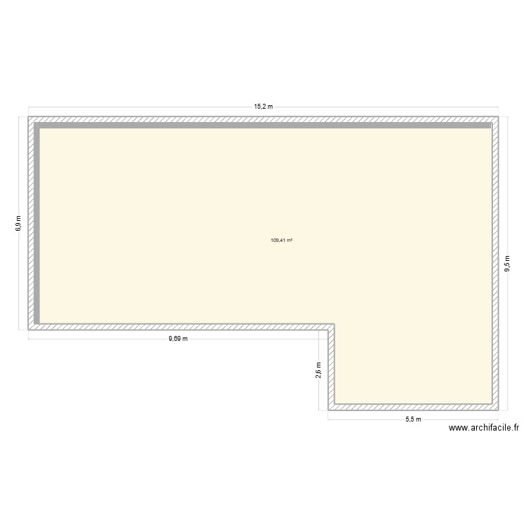 Pietracorbara. Plan de 1 pièce et 109 m2