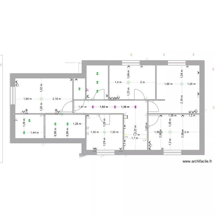 PLAN ELEC. Plan de 13  et 165 m²