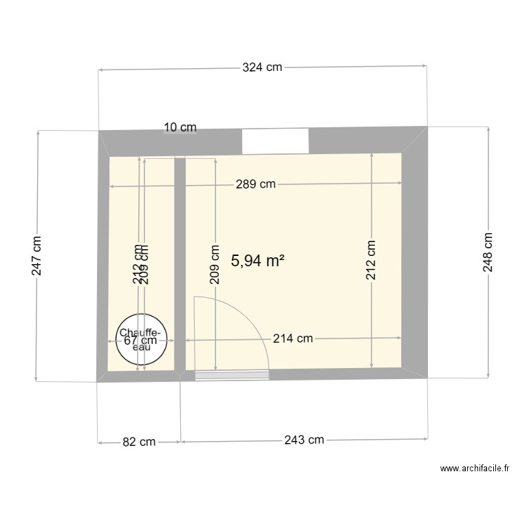 SdB cuisine. Plan de 0 pièce et 0 m2