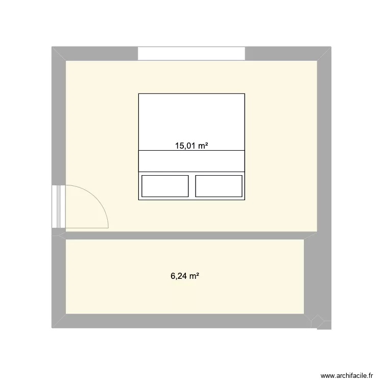 chambre BARCA. Plan de 