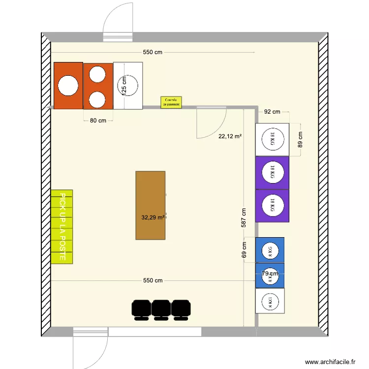 LAVERIE DE CAVIGNAC. Plan de 0 pièce et 0 m2