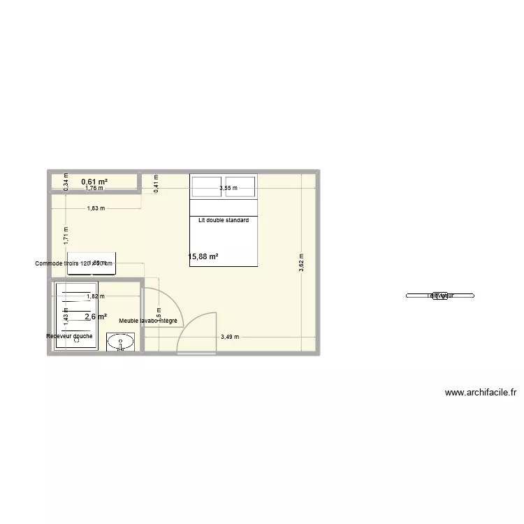 estelle. Plan de 3 pièces et 19 m² estelle. Plan de 3 pièces et 19 m²