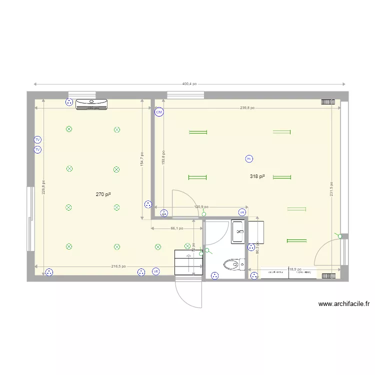 Plan Garage 11.2. Plan de 2 et 55 m² Plan Garage 11.2. Plan de 2 et 55 m²