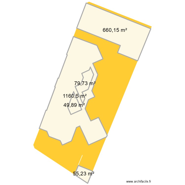 ap cadastre1. Plan de 5 pièces et 2156 m2