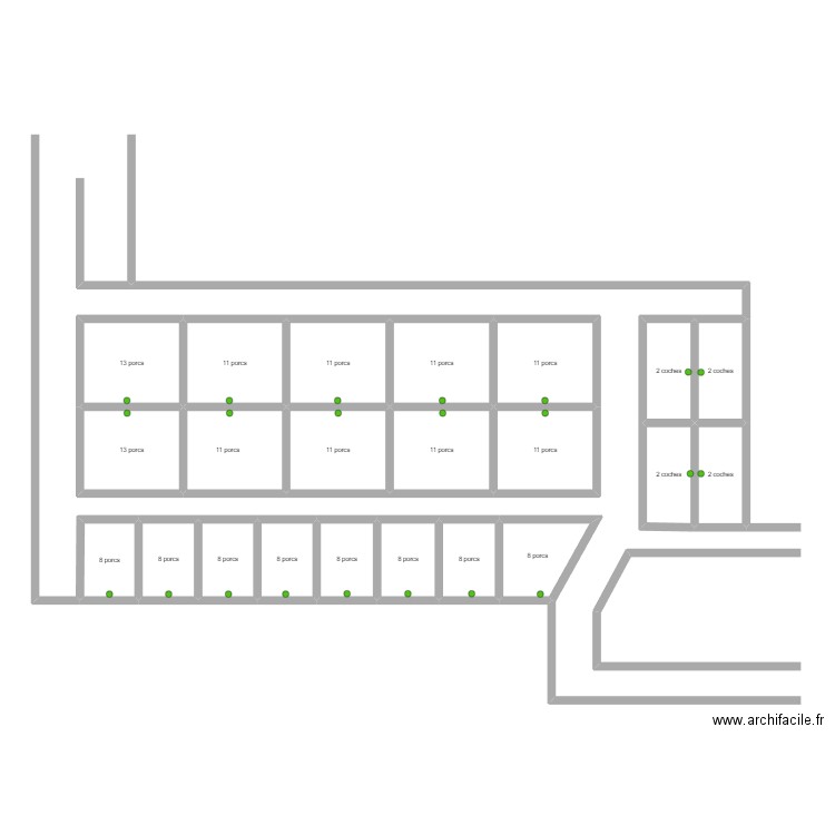 gap porcs. Plan de 0 pièce et 0 m2