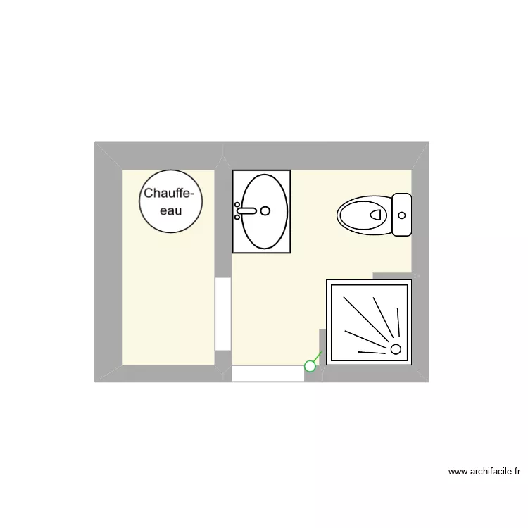 GUYOT_ETAT_INITIAL. Plan de 2  et 5 m²