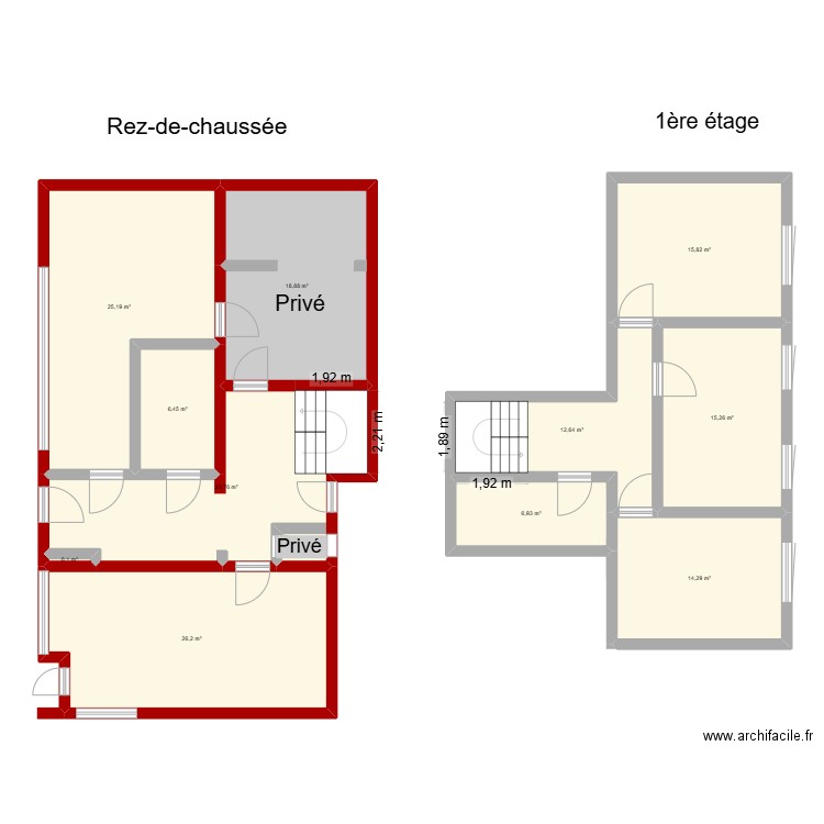 Maison Maubeuge - Après travaux. Plan de 11 pièces et 166 m2