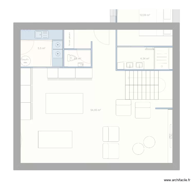 Maison - brainstorming 1. Plan de 5  et 78 m²