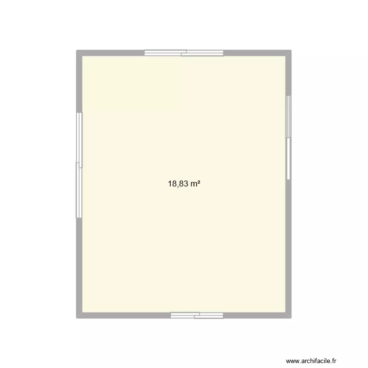 soirans. Plan de 1  et 19 m²