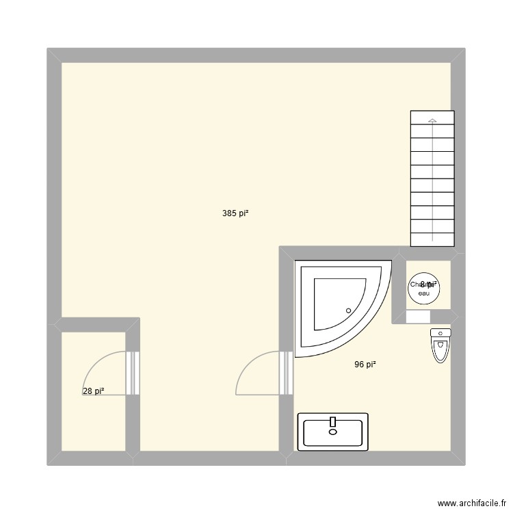 869 av Harvard Sinistre. Plan de 4 pièces et 48 m2