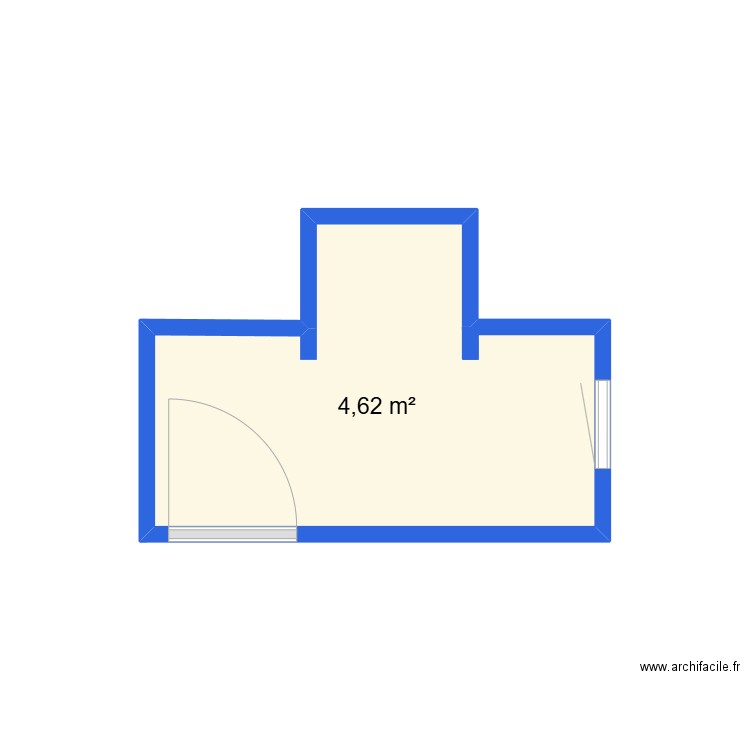 salle de bain enfants. Plan de 1 pièce et 5 m2