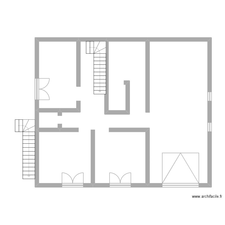 BRACHET. Plan de 1 pièce et 95 m2