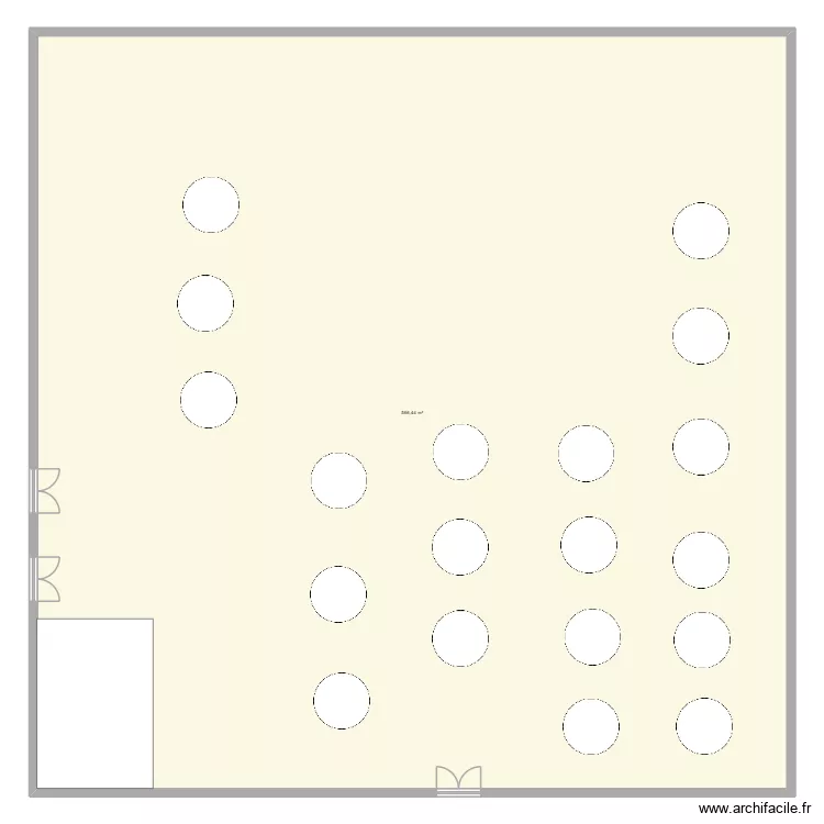 mariage. Plan de 1  et 566 m²