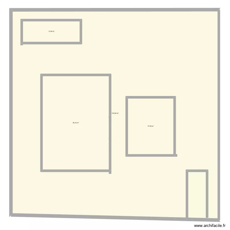 plan terrain. Plan de 4  et 544 m²