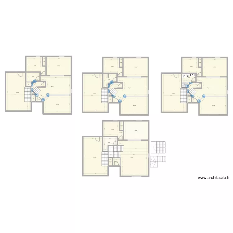 LM_maison. Plan de 62  et 540 m²