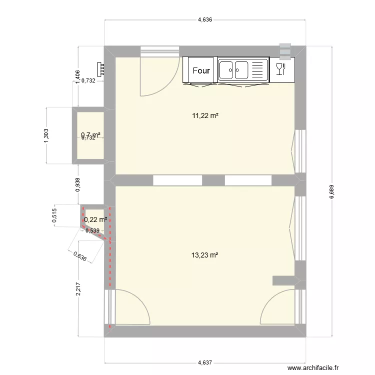 Plan RDC St Cyr en Bourg. Plan de 