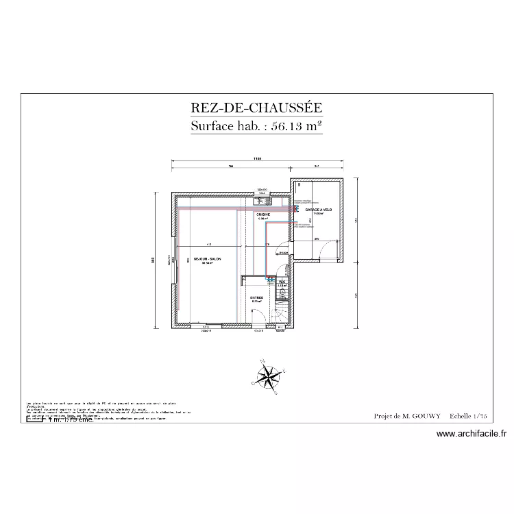 Gouwy distribution EFS/ECS - CHAUFFAGE. Plan de Gouwy distribution EFS/ECS - CHAUFFAGE. Plan de