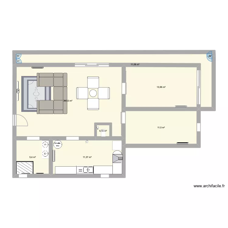 ABTR. Plan de 7 et 89 m² ABTR. Plan de 7 et 89 m²