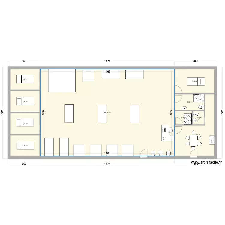 local saxon. Plan de 