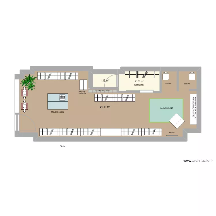 SKFK BAYONNE II. Plan de 3  et 38 m²