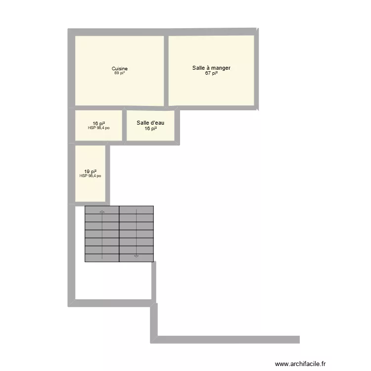 MArie2. Plan de 5  et 17 m²