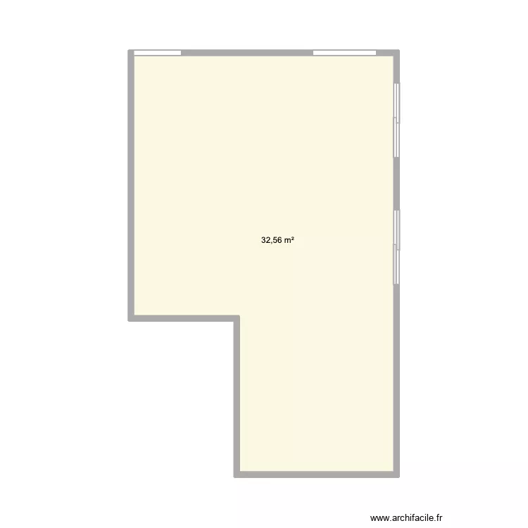 MAGASIN JOLLY. Plan de 1 Pièce et 33 m² MAGASIN JOLLY. Plan de 1 Pièce et 33 m²