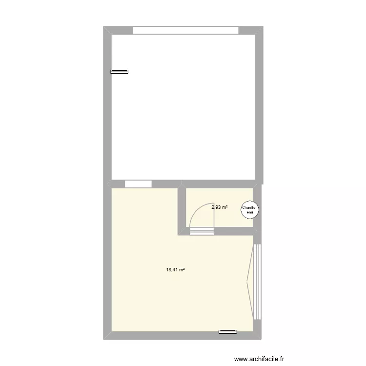 Margerie - Gergovie. Plan de 2 et 21 m² Margerie - Gergovie. Plan de 2 et 21 m²