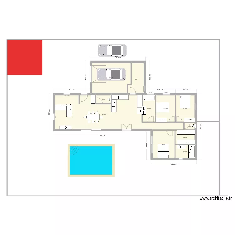 Maison Le pradet 1. Plan de 