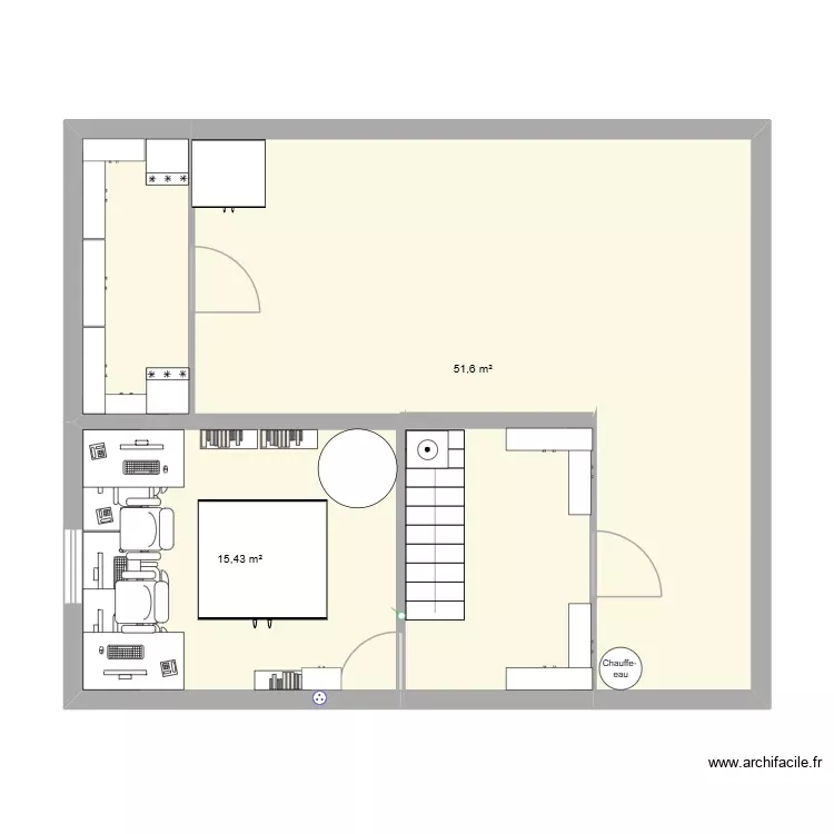 soussol-V2. Plan de 2 Pièces et 67 m² soussol-V2. Plan de 2 Pièces et 67 m²