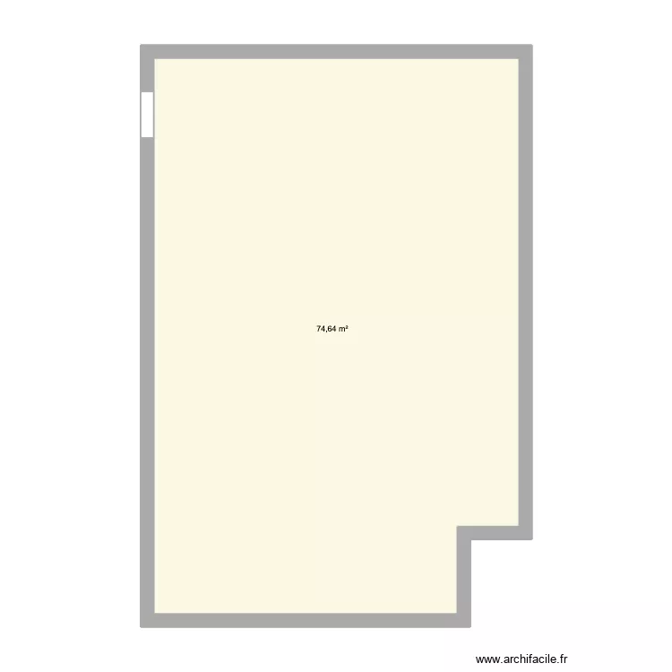 TERRINES. Plan de 1 Pièce et 75 m² TERRINES. Plan de 1 Pièce et 75 m²